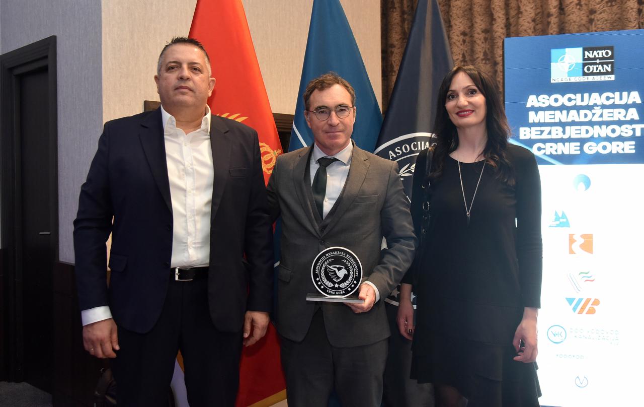 Image for WB3C Receives an Appreciation Award from the Association of Security Managers of Montenegro